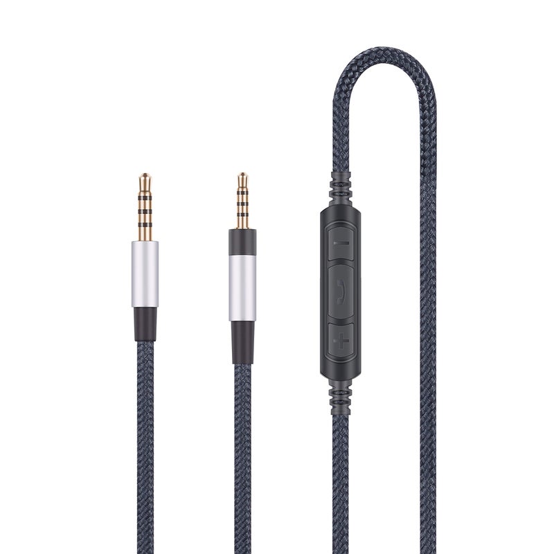 ABLET Audio Replacement Cable with in-Line Mic Remote Volume Control Compatible with Bose SoundTrue, SoundLink, SoundLink II Headphones and Compatible with Samsung Galaxy Huawei Android - Image 1